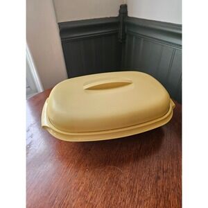 COMPLETE VTG Tupperware Harvest gold Vegetable Steamer Server 1273-6 Retro 4-Pc